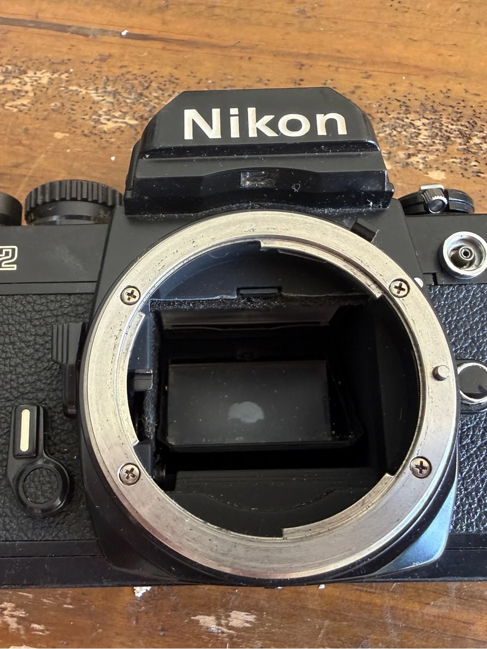FM2 Nikon Black Body ONLY SLR  Film Camera. Works Fully Mechanically Meter Issue